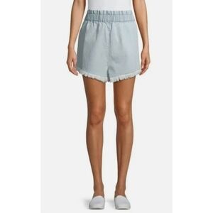 Material Girl Frayed Hem Pull On Shorts